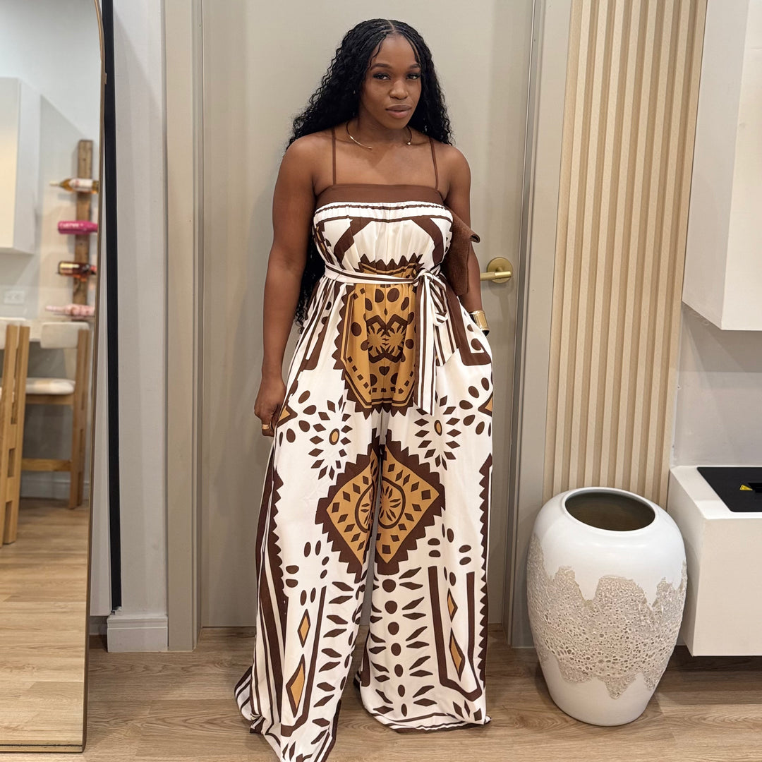 Sunspell printed jumpsuit