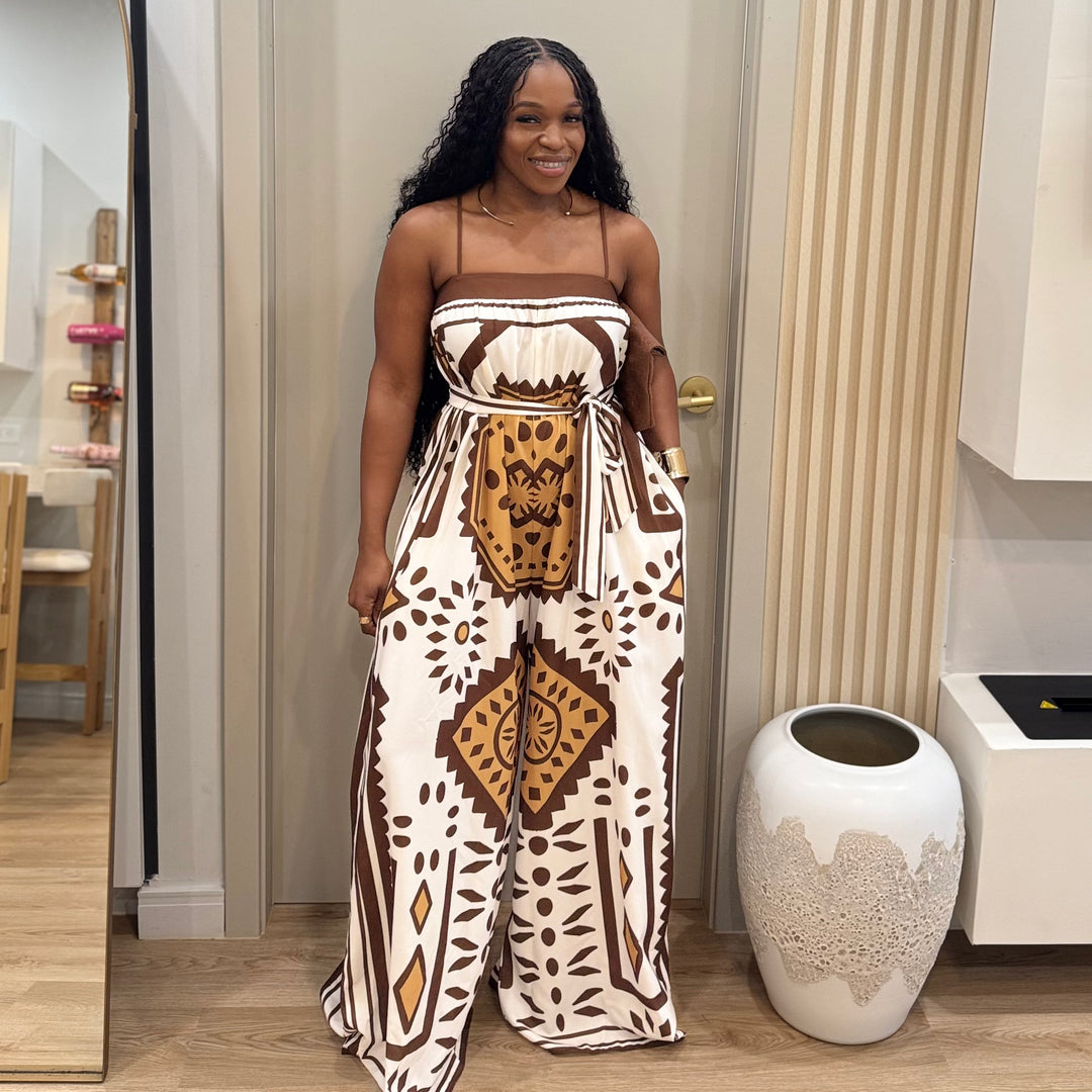 Sunspell printed jumpsuit