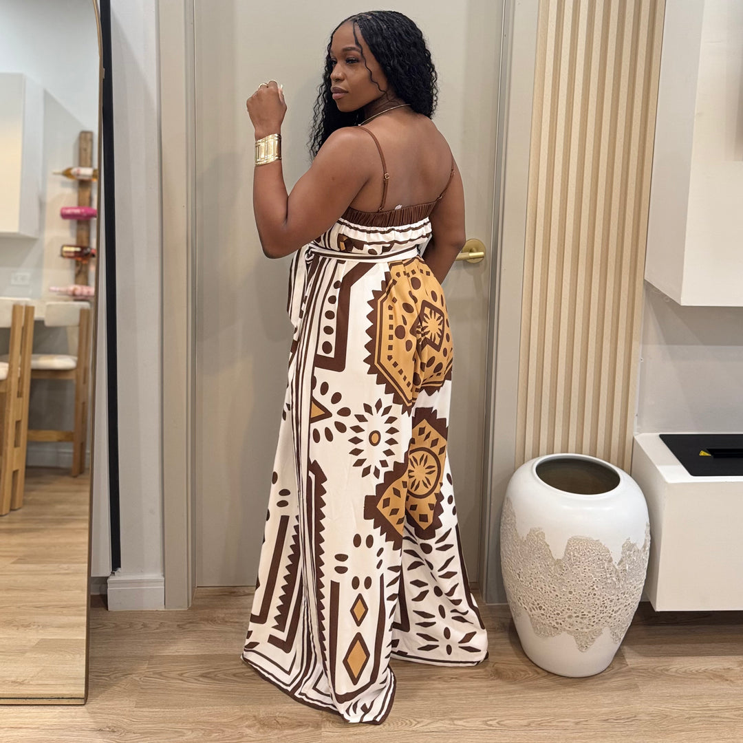 Sunspell printed jumpsuit