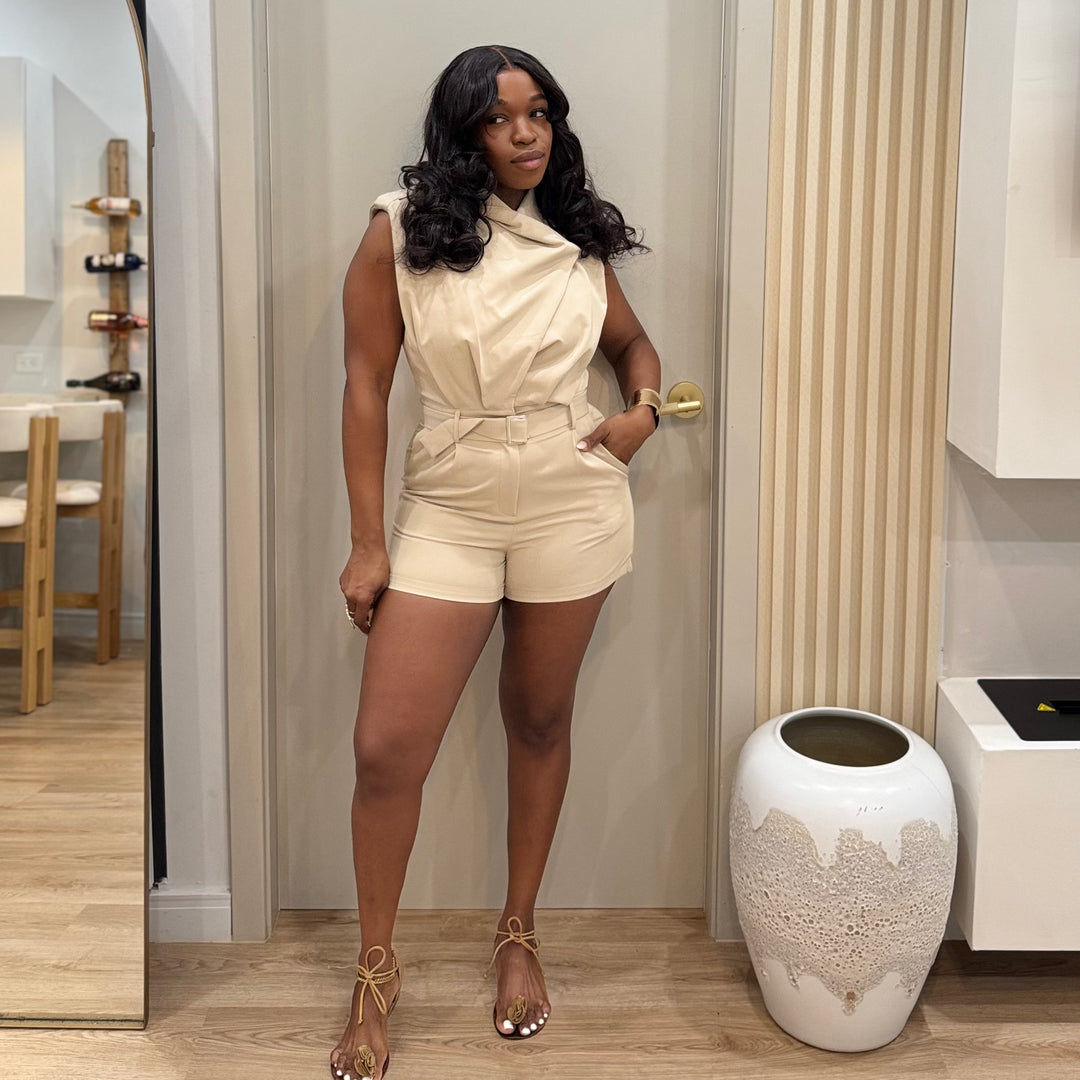 Sway belted romper