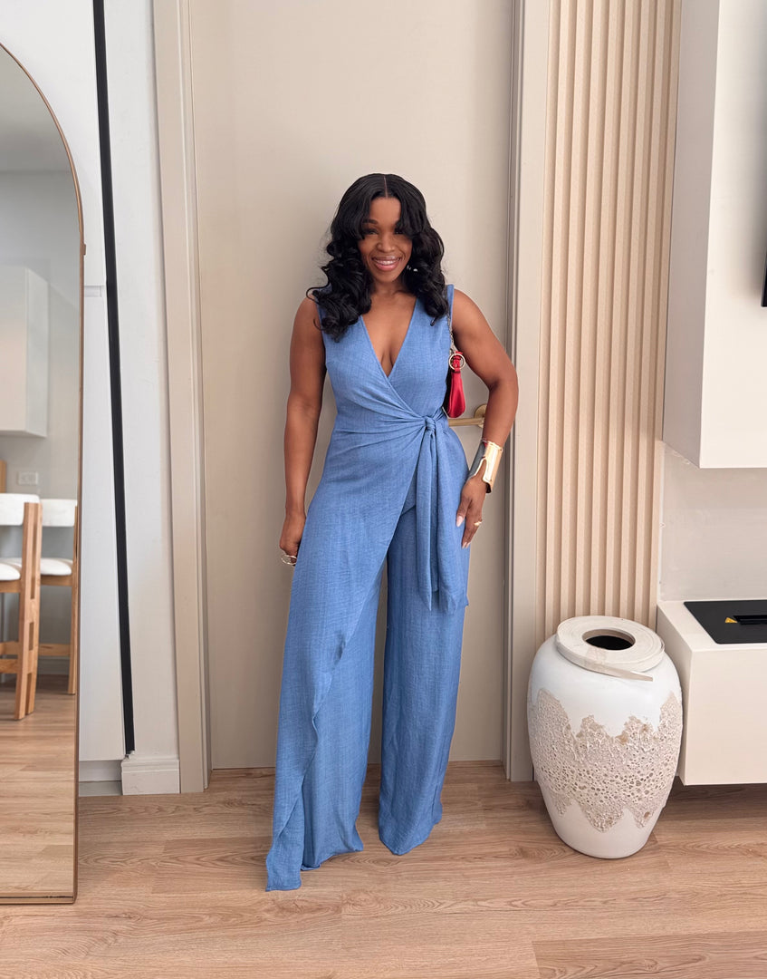 Alora waist tie jumpsuit