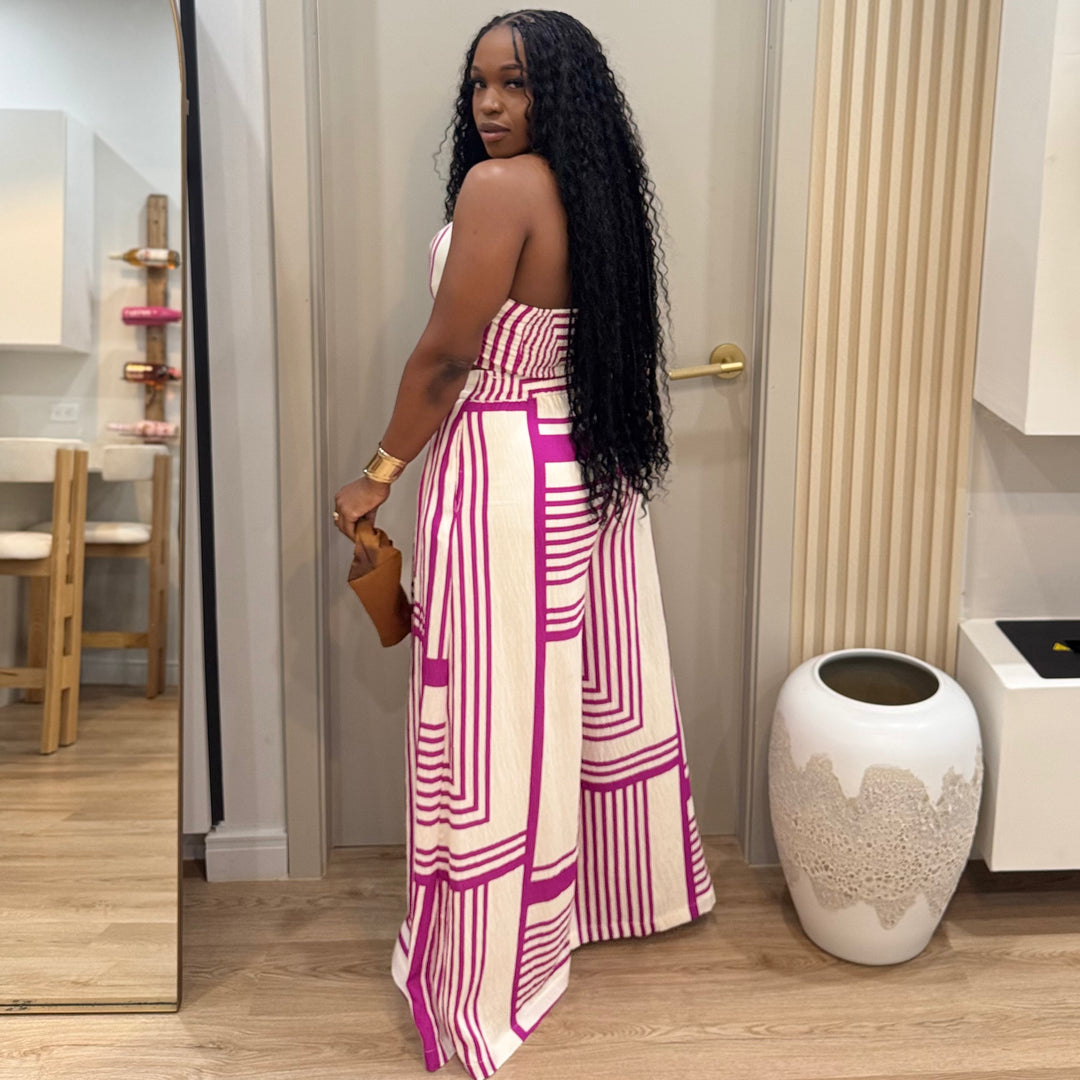 The Grid flow pants  set