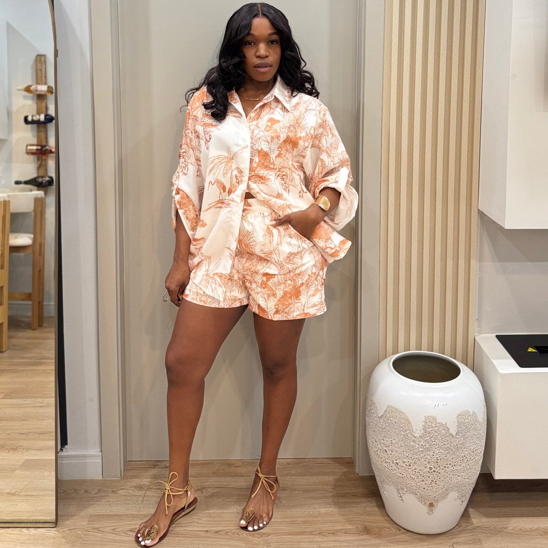 Barefeet 2 piece shorts set