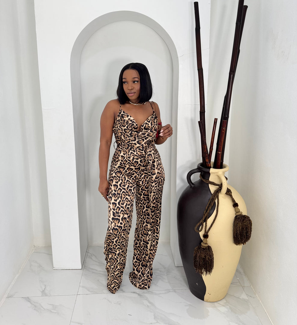 Nyomi cheetah jumpsuit