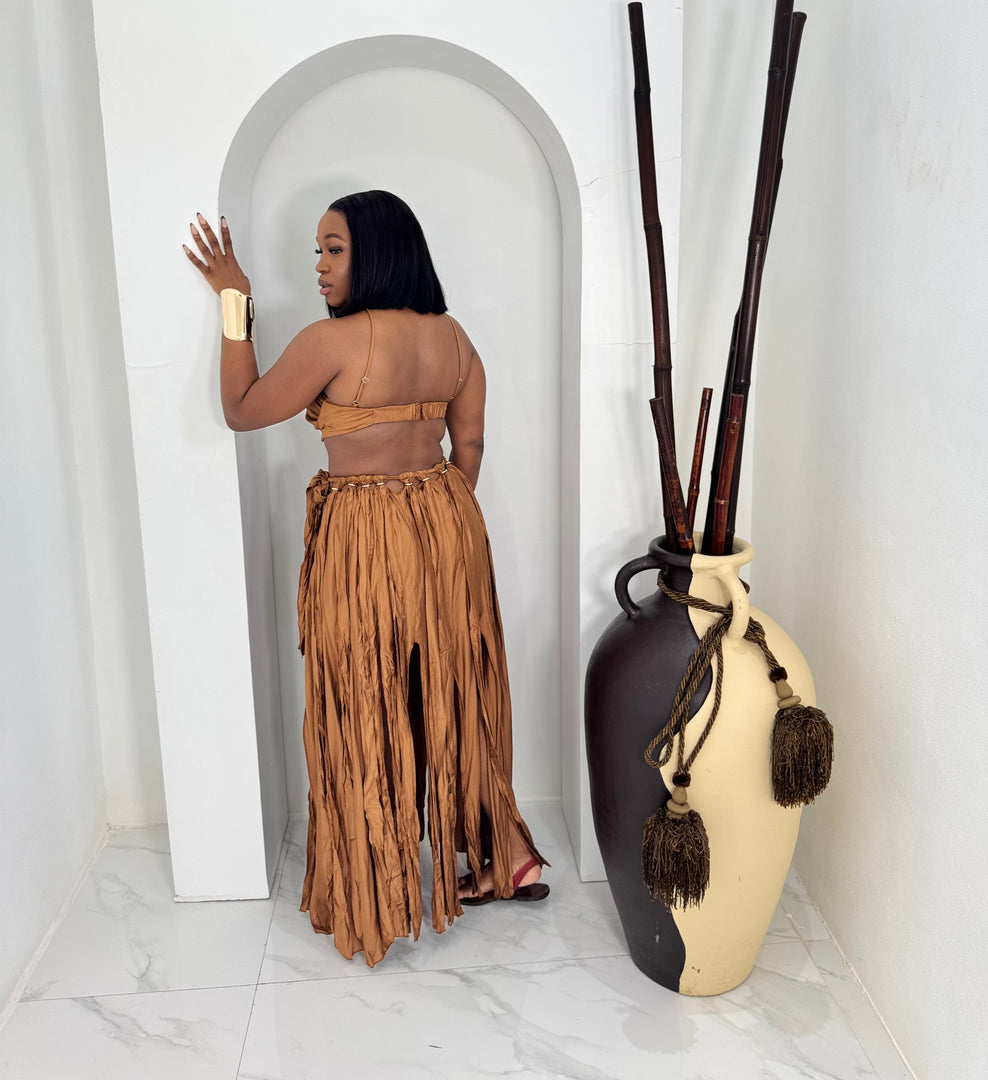 Nalani fringe maxi dress