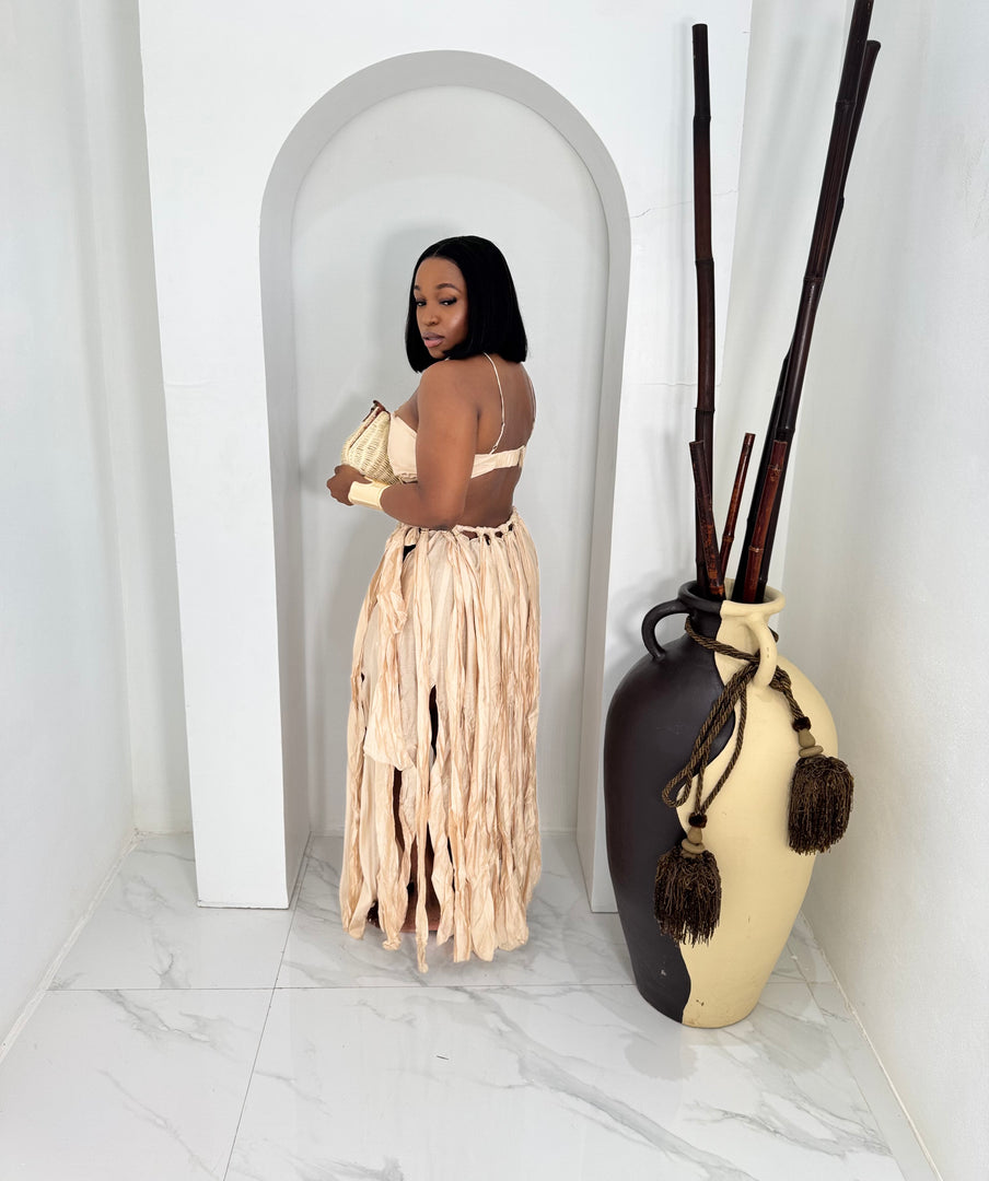Nalani fringe maxi dress