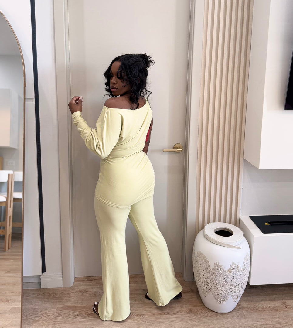 Dana 2 piece Asymmetrical pants set