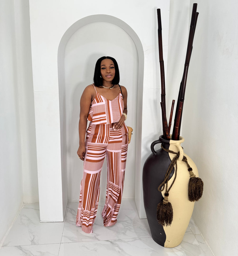 Stratos printed jumpsuit