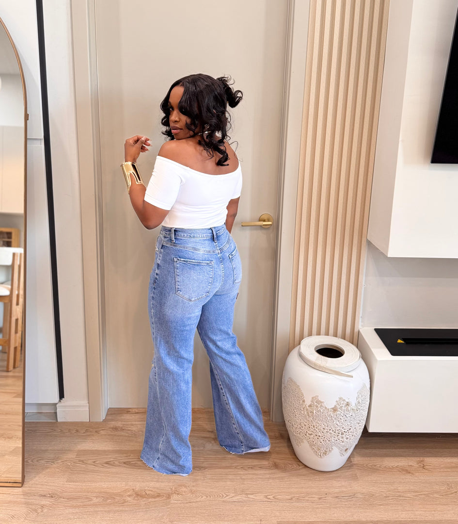 The Standard wide leg  denim