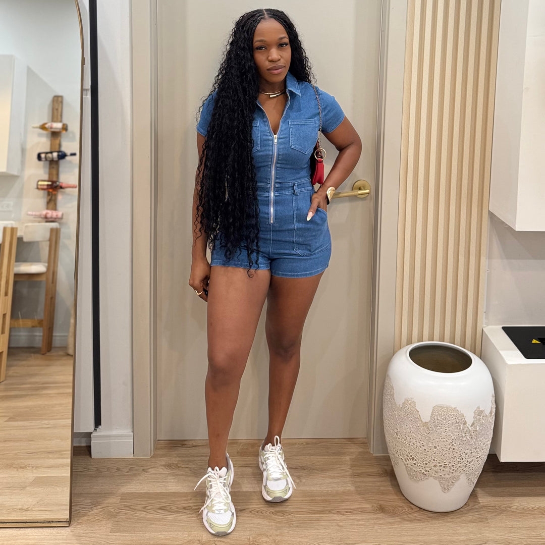 Casual Flex denim romper