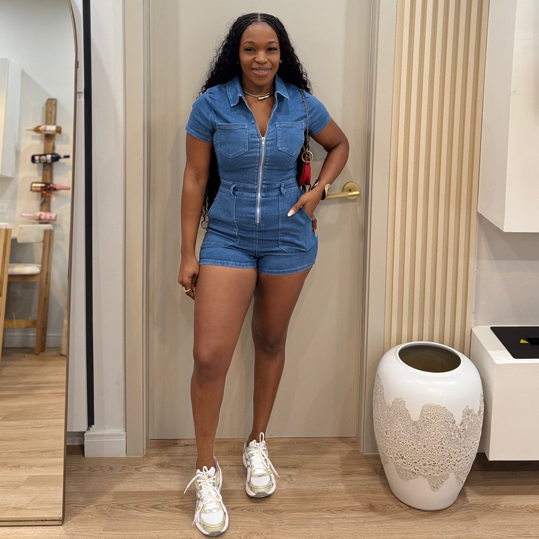 Casual Flex denim romper