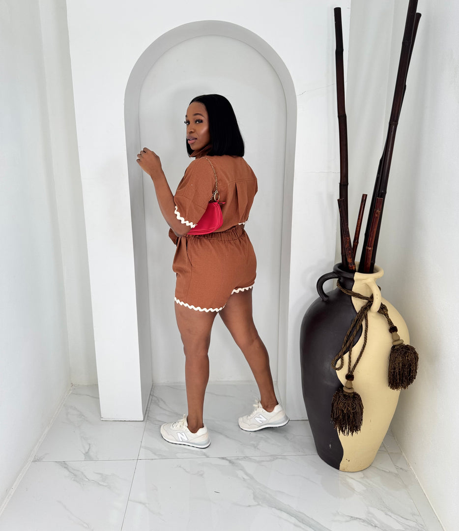 Kaia woven romper