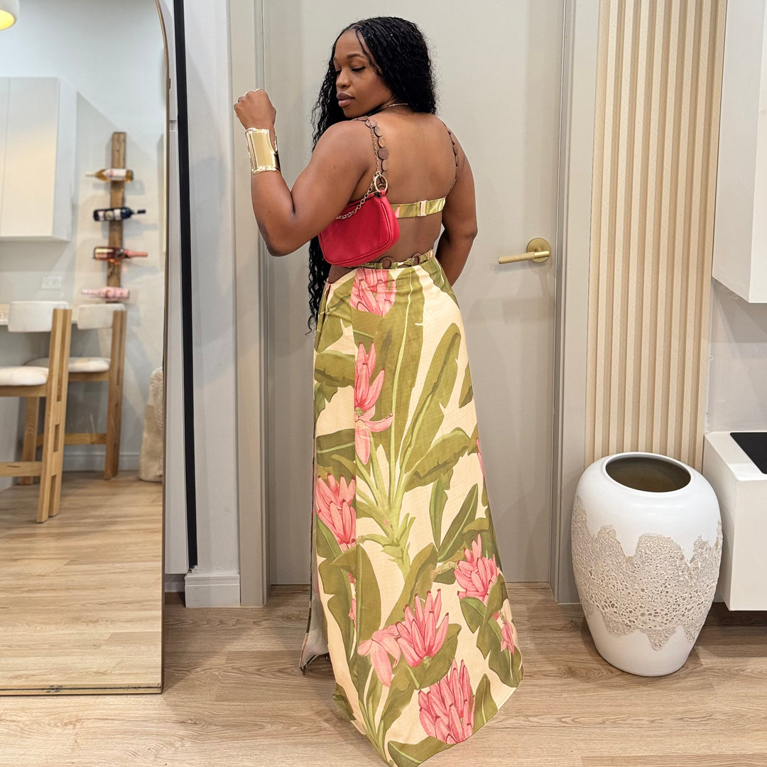 Solstice beaded 2 piece skirt set