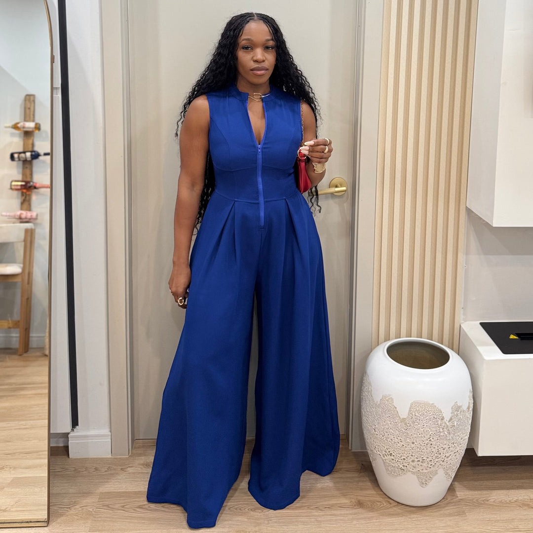 Luminous Zipper front jumpsuit