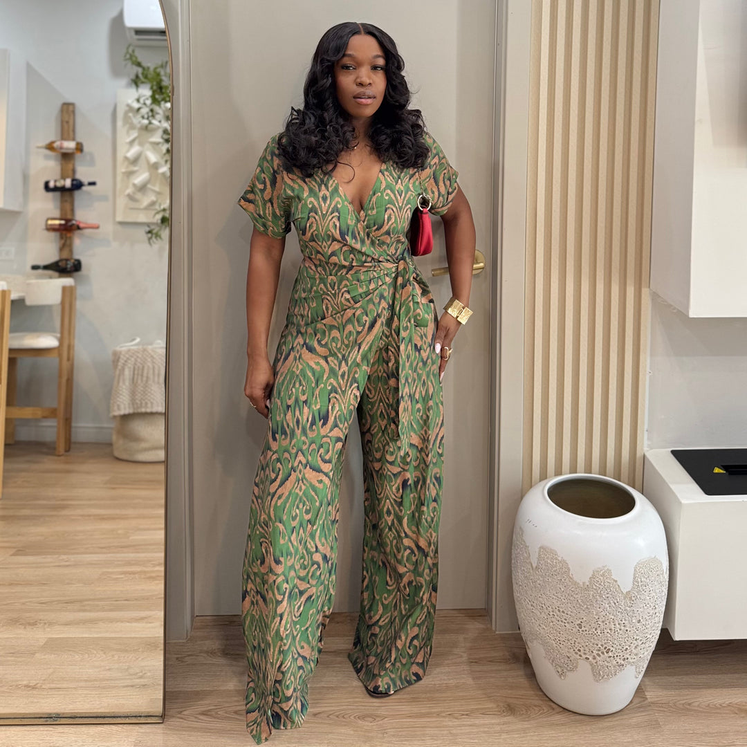 Mosaic printed jumpsuit