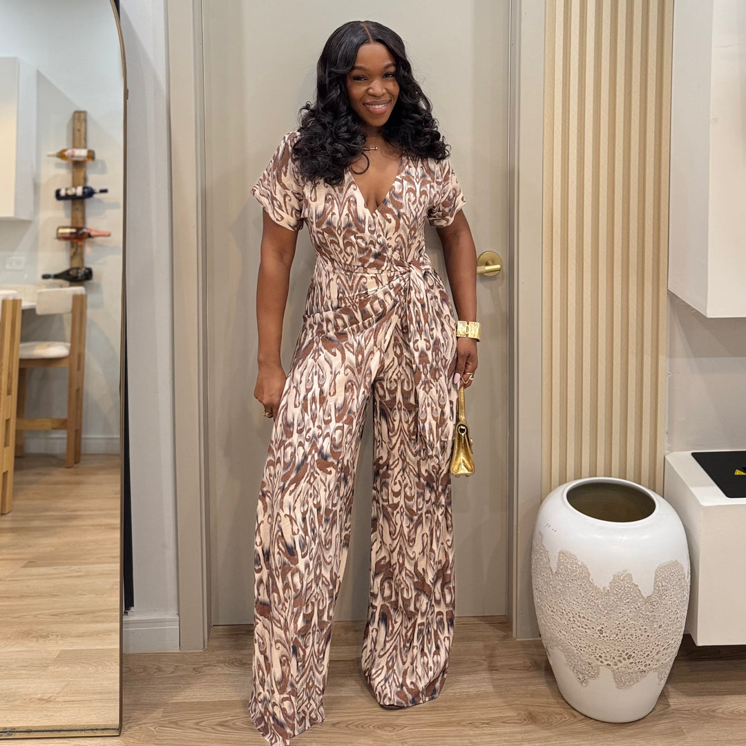 Mosaic printed jumpsuit