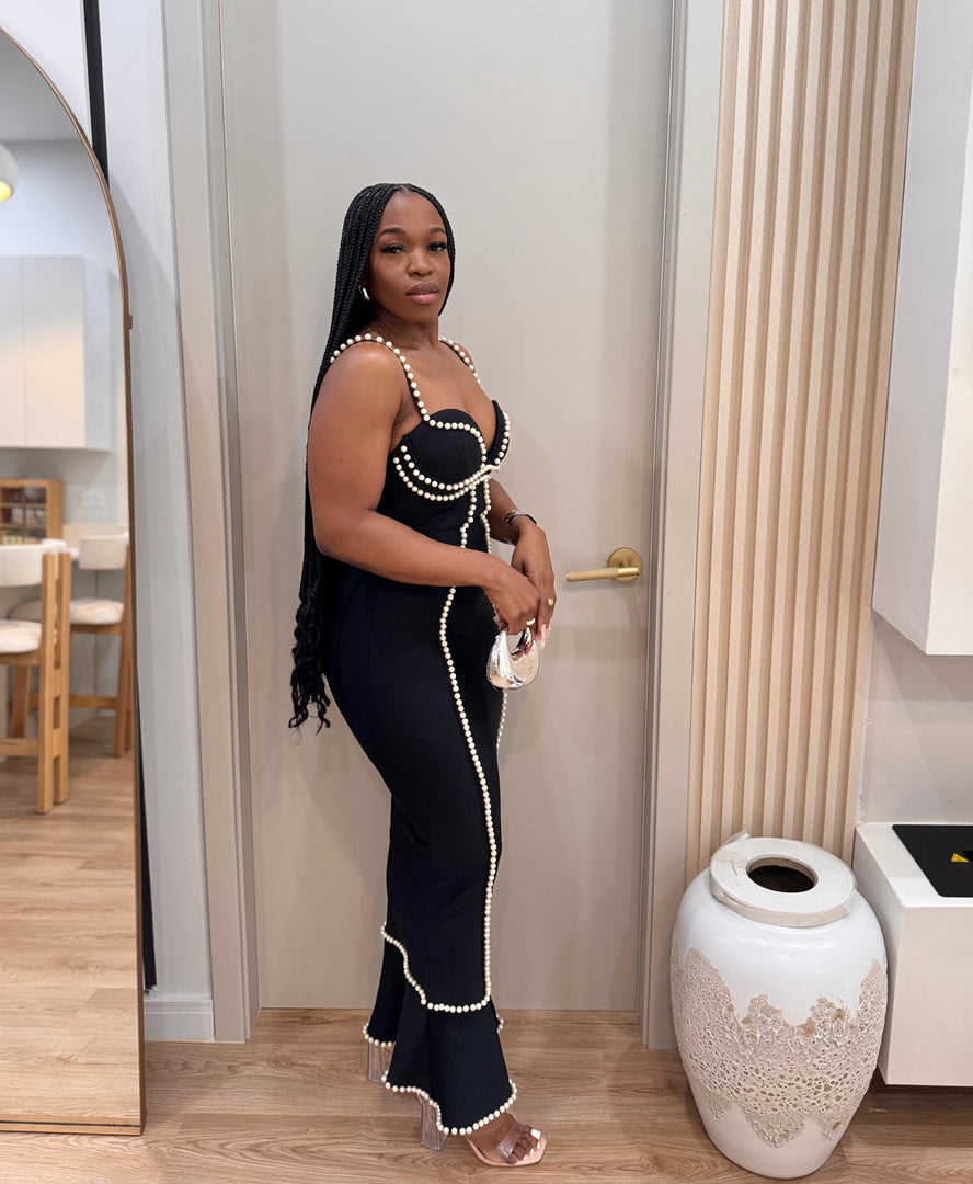 Scarlet bandage pearl dress