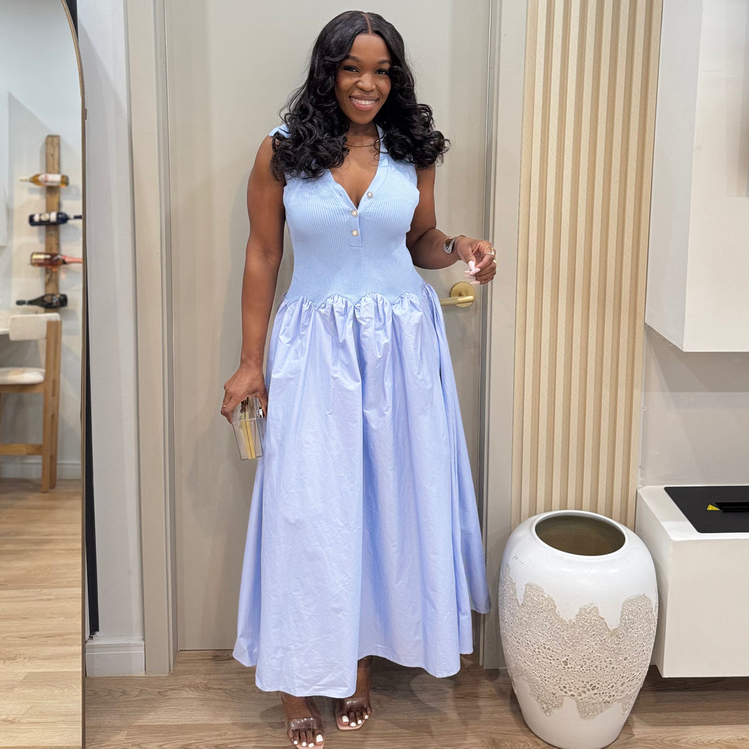 Florence poplin midi dress