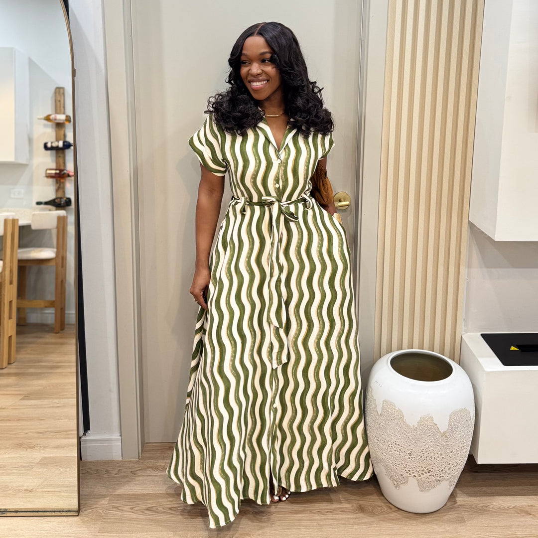 Dynasty printed midi dress