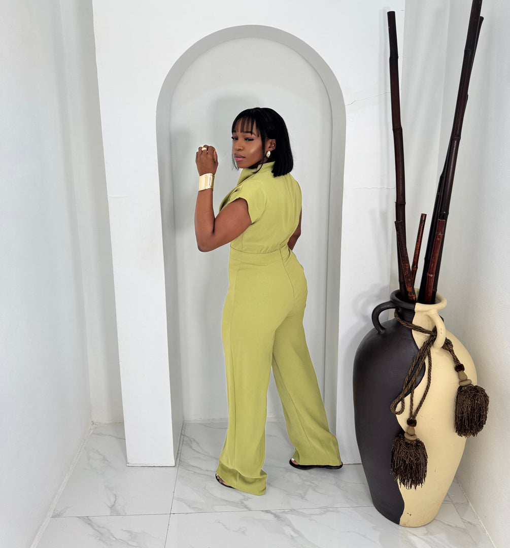 Revolve high neck jumpsuit