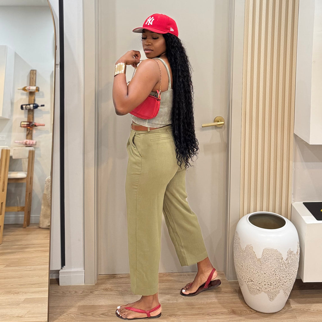 Femme linen 3/4 pants