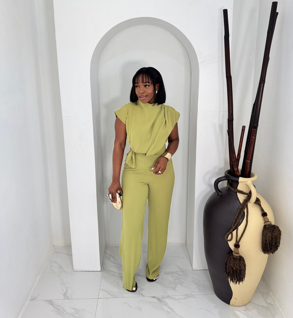 Revolve high neck jumpsuit