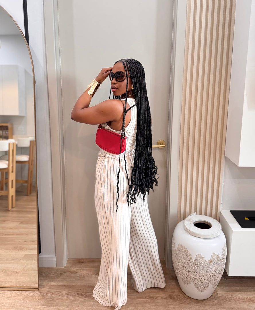 City Walk  stripe pants set