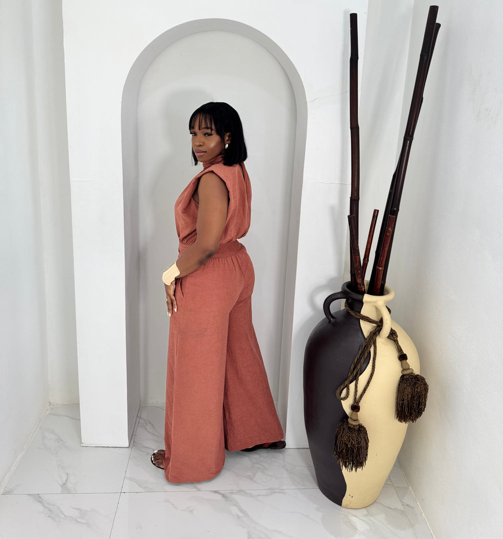 Adelise high neck jumpsuit
