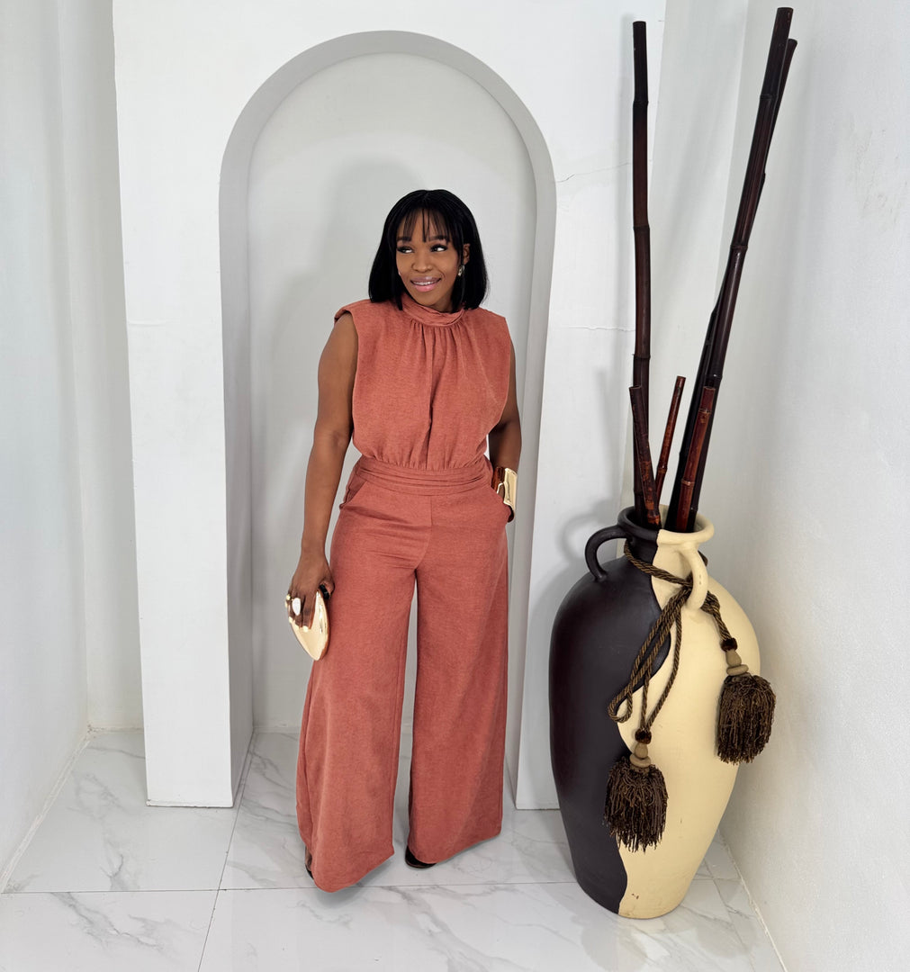 Adelise high neck jumpsuit