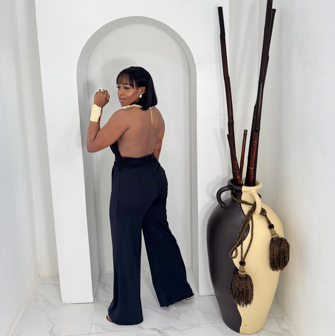 Charmine Deep plunge jumpsuit