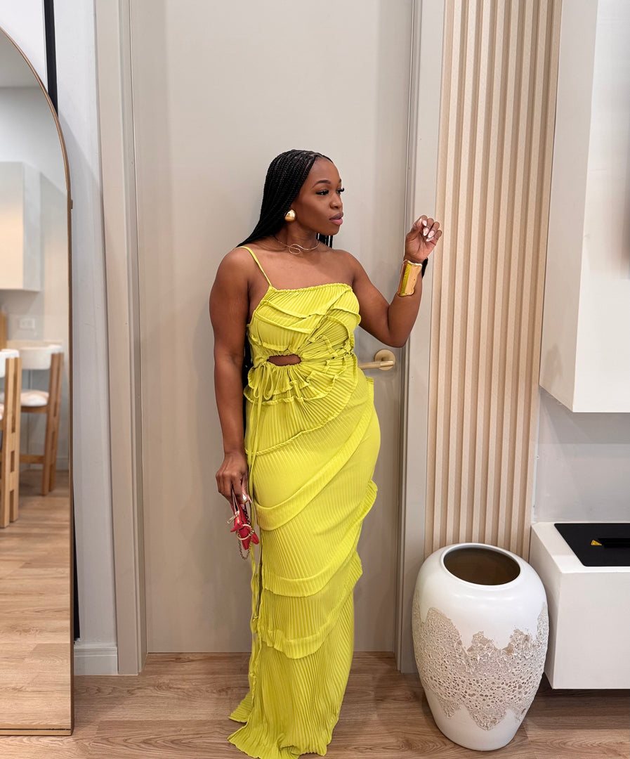 Elysian one shoulder maxi