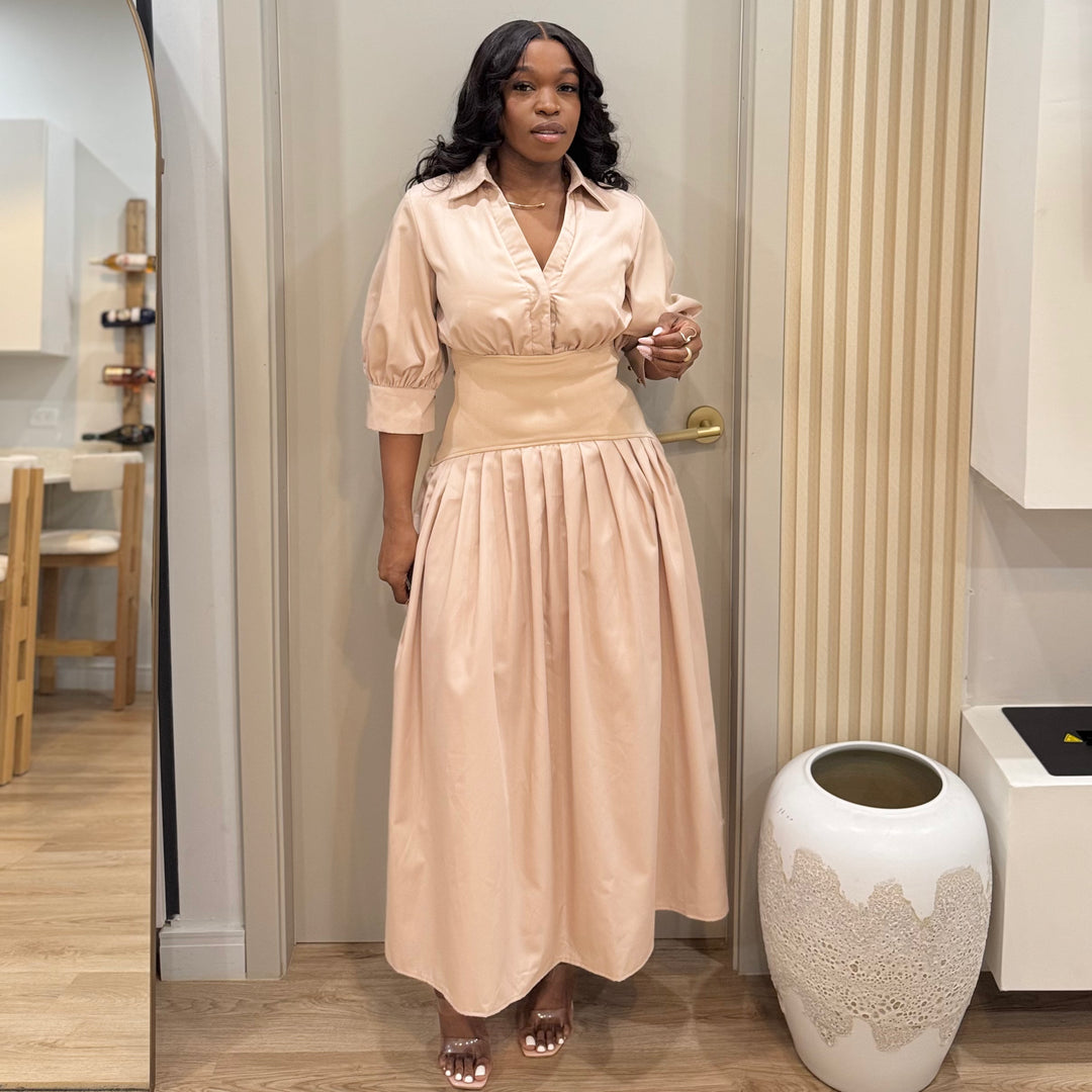 Sablea corset midi dress