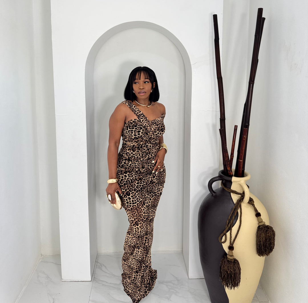 Panthera leopard maxi dress