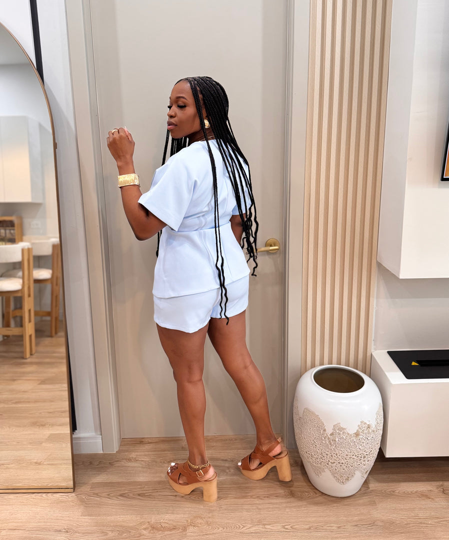 Ruelle 2 piece shorts set