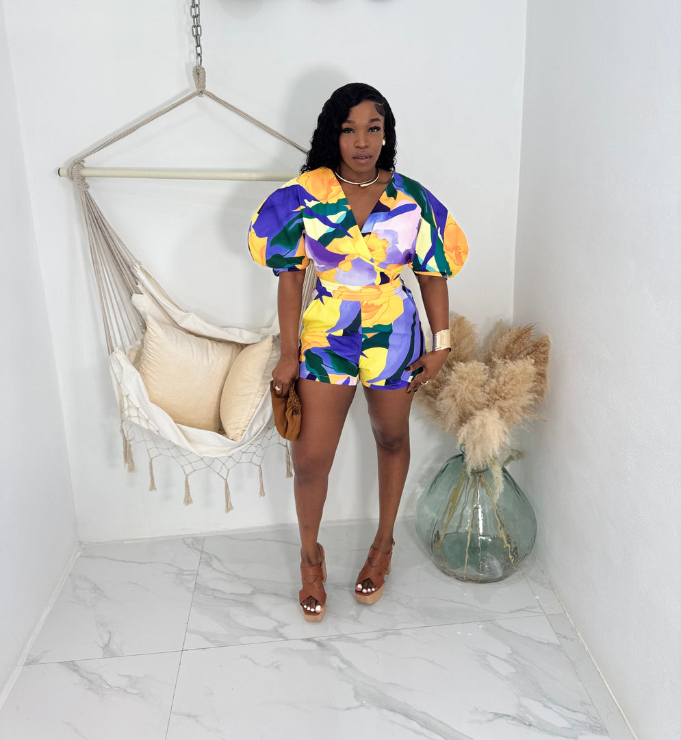 Liani printed romper