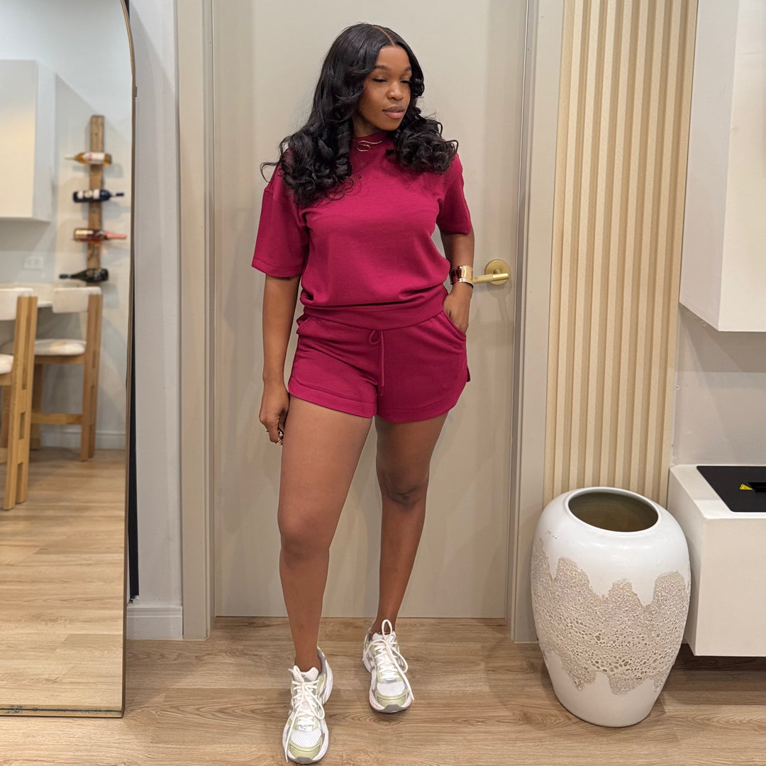 Free spirit co ord scuba shorts set
