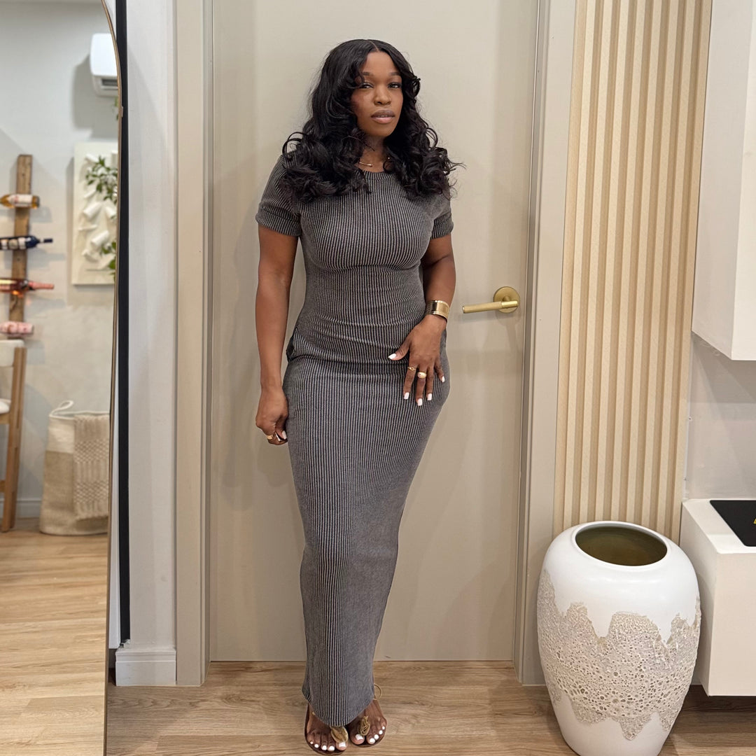 Willow ribbed bodycon dress