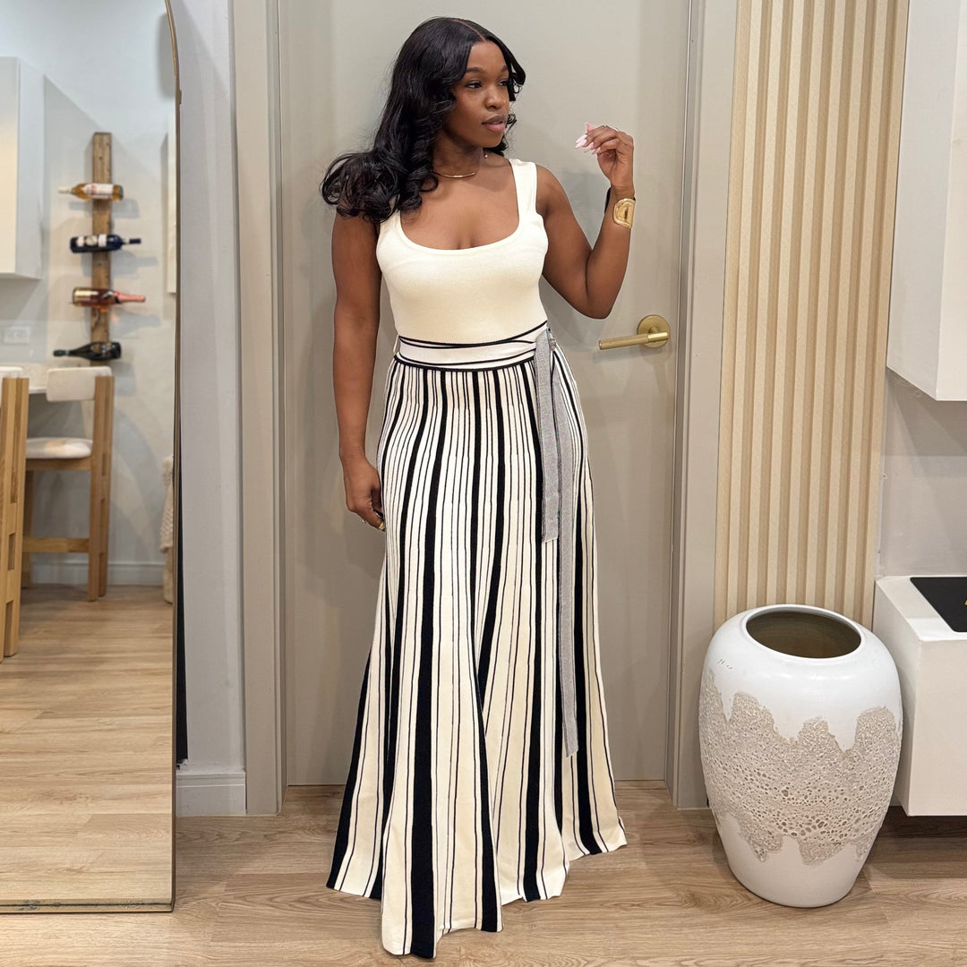 Whipped cream maxi dress