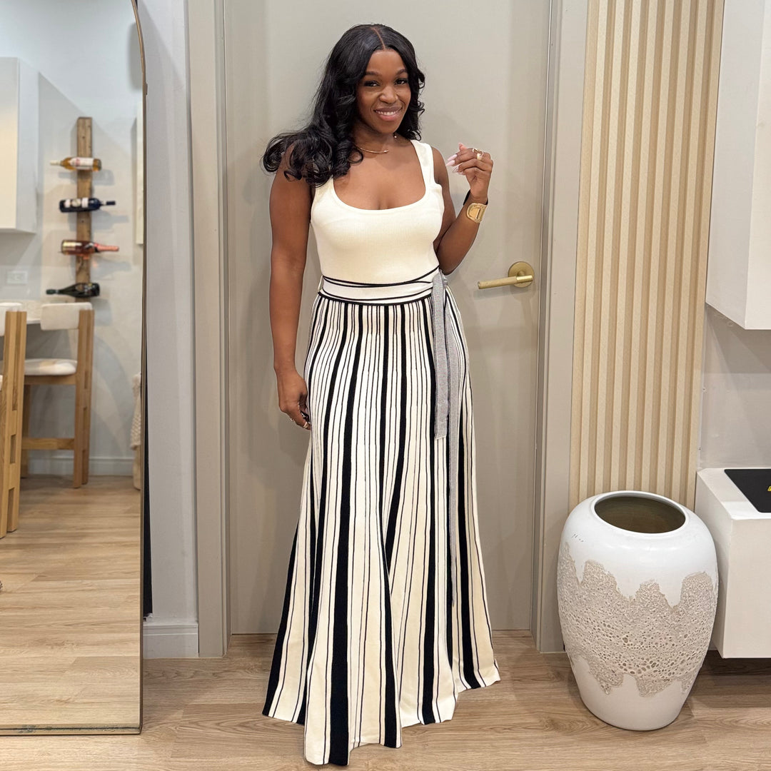 Whipped cream maxi dress