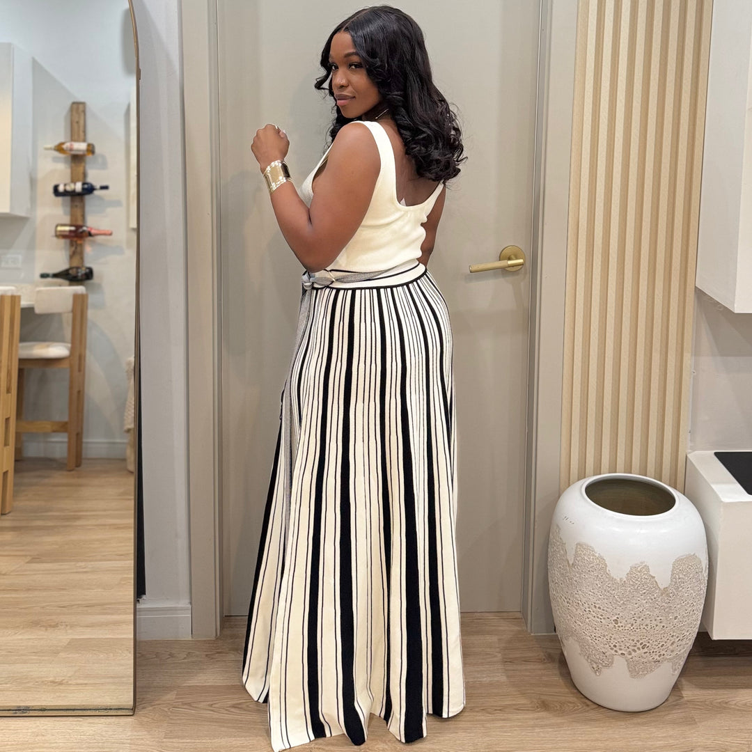 Whipped cream maxi dress