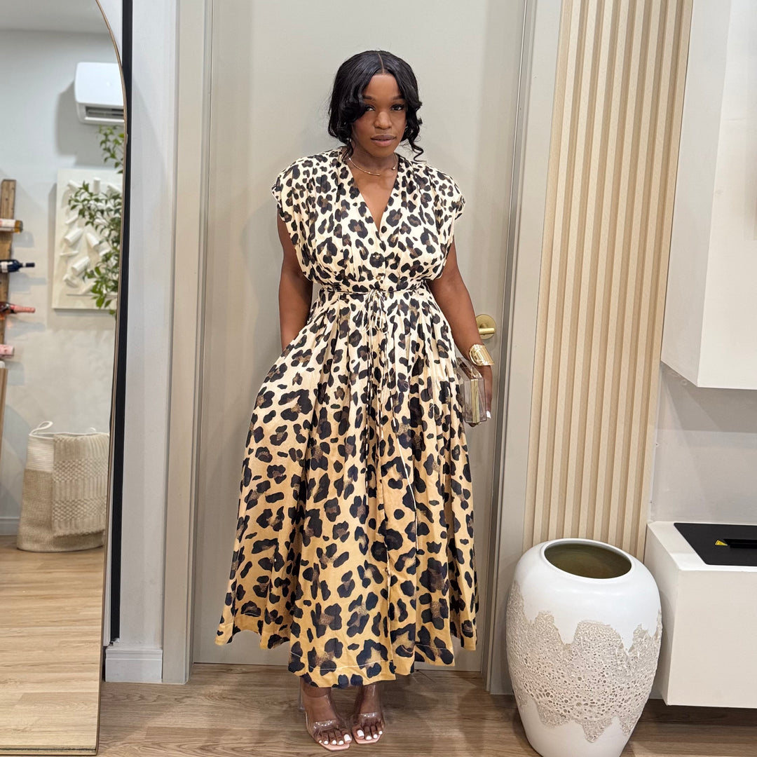 Maroux printed midi dress