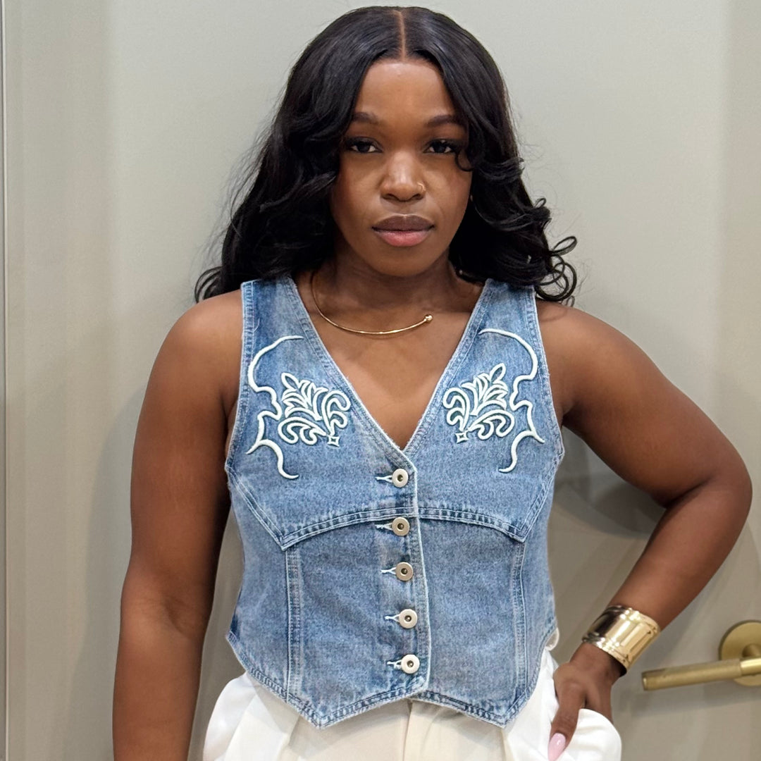 NO.7 denim vest