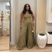 Luminous Zipper front jumpsuit